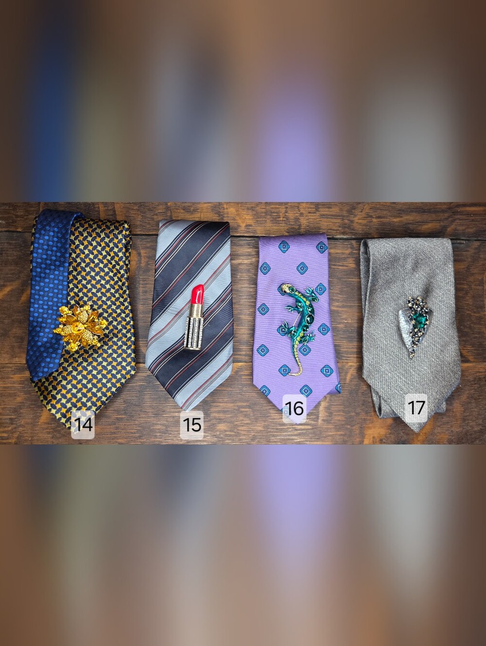 MADE TO ORDER Ladies Custom Ties Upcycled From Mens Ties - Picture 5 of 16